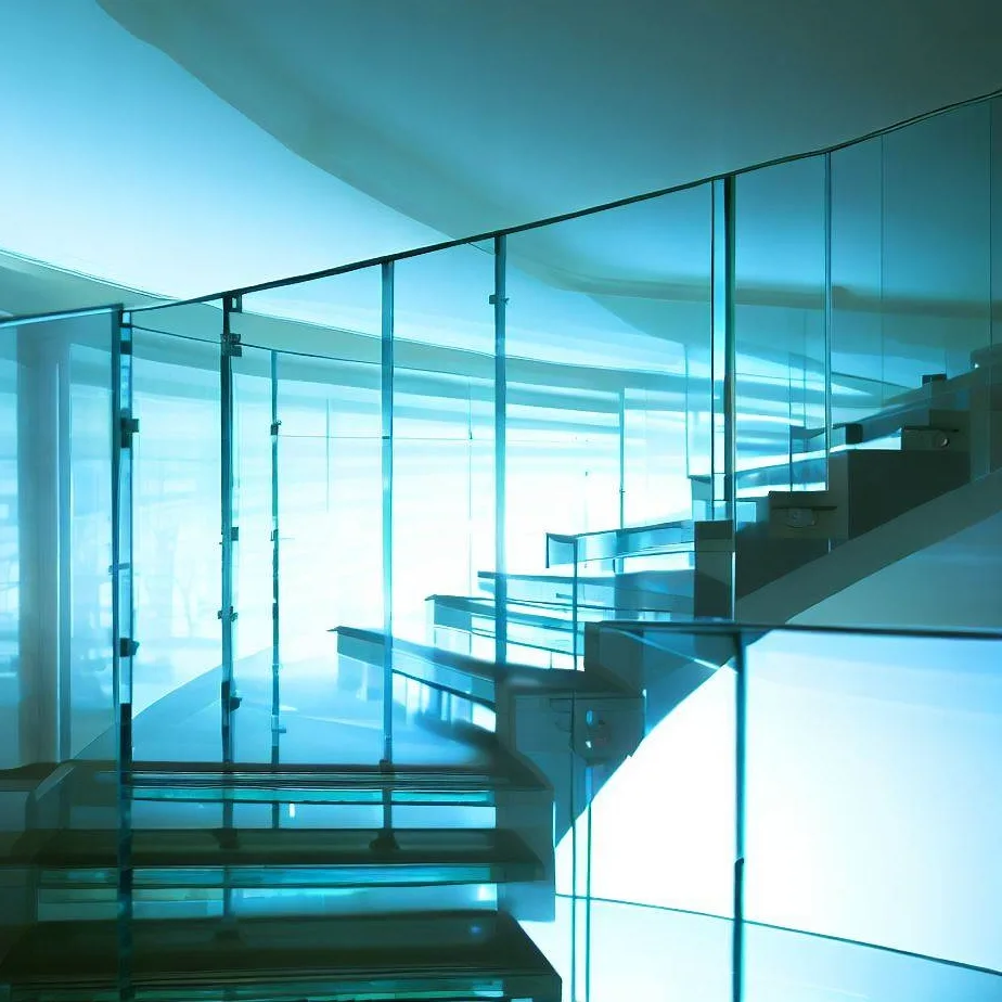 Balustrada din sticlă pentru scară interioară: Eleganță și Siguranță Combinată