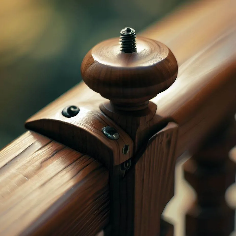 Elemente de fixare pentru balustrade din lemn
